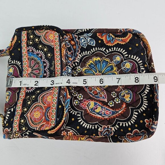 Vera Bradley Out To Lunch Bag Kensington (Retired) Brown Paisley Floral - Picture 11 of 12